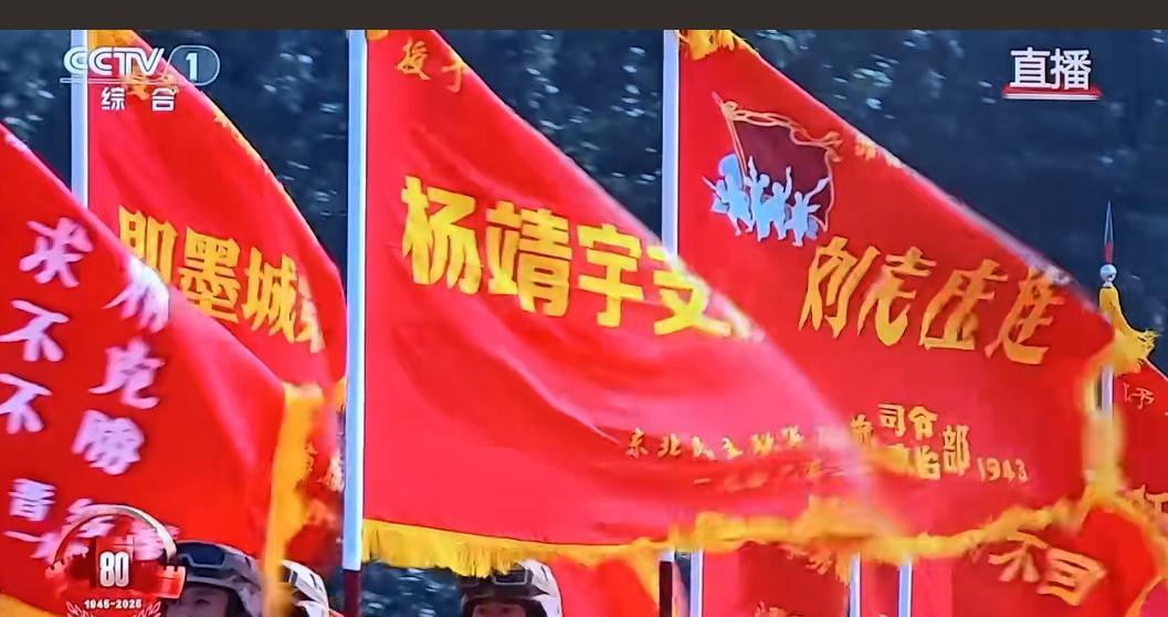 今天的阅兵上，一个特殊方队，那就是英雄部队旗帜方队。
使人最为显眼的是我的家乡英