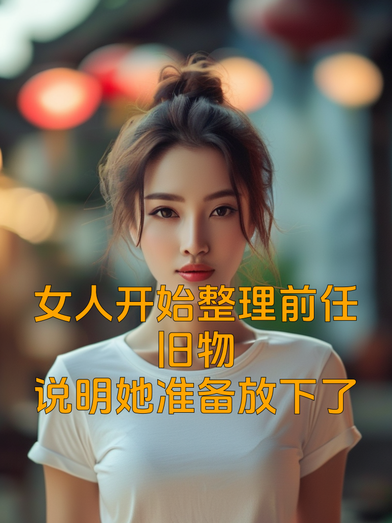 女人开始整理前任旧物，说明她准备放下了