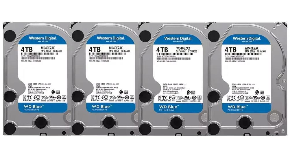 客户半年前想组个NAS，订购了4块4T硬盘，后来没音信我以为不要了，最近又来让按当时的价格给她，这不