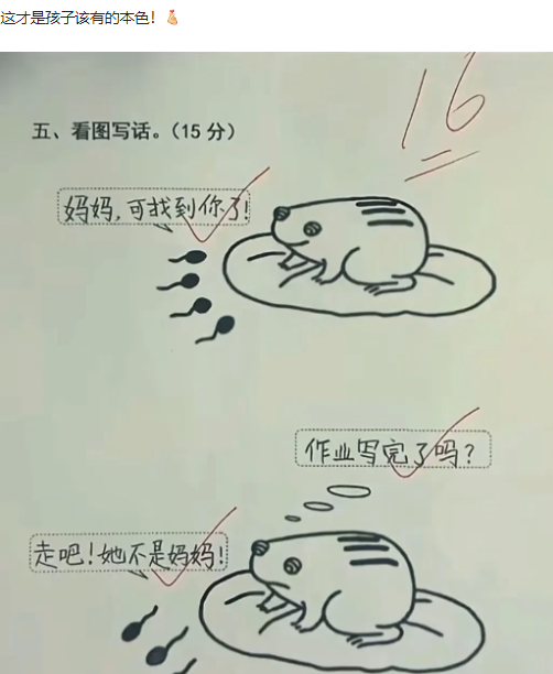 15分的题，给16分，这才是好老师