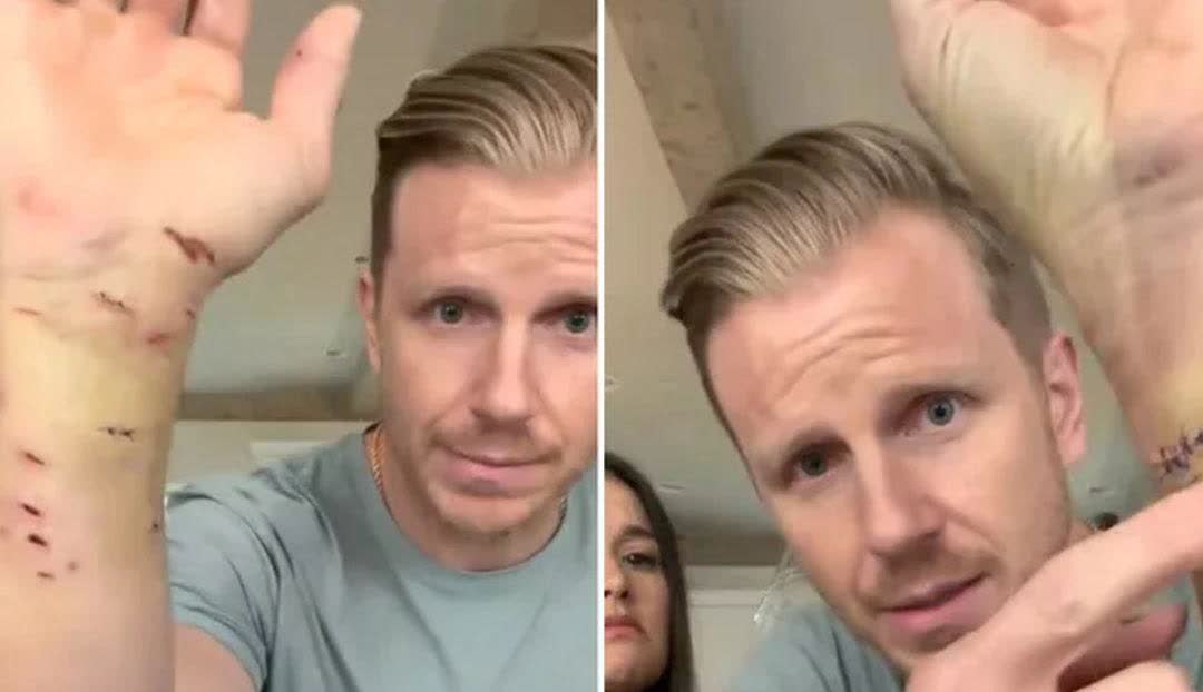美国男星 Sean Lowe（肖恩·罗威）发文，他准备把自己的狗送养了。
因为