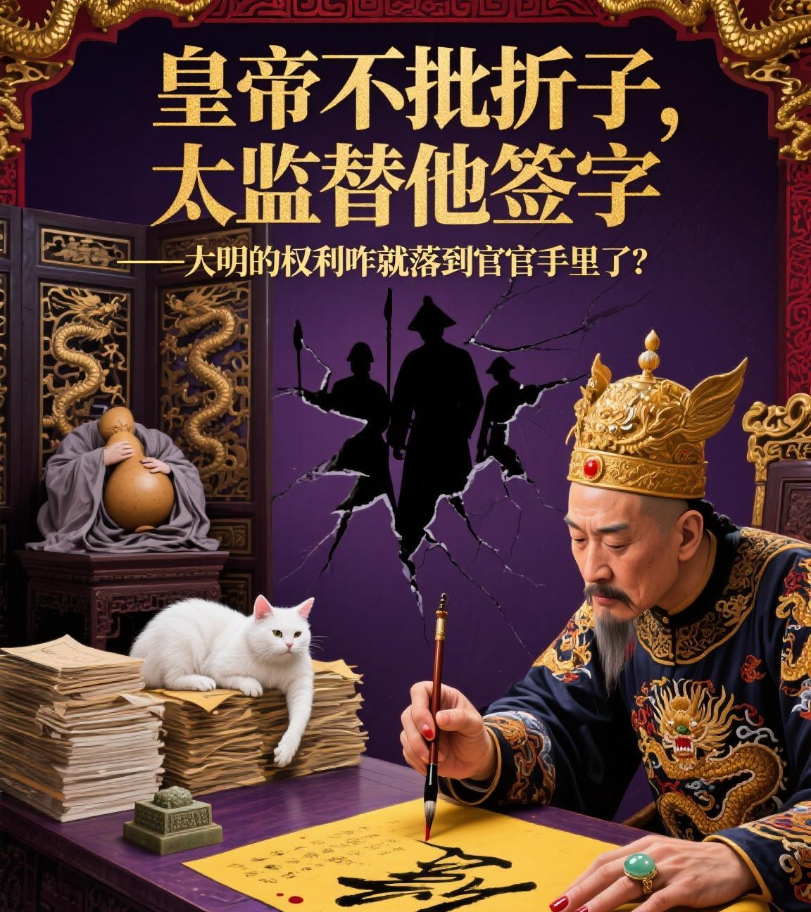 皇帝不批折子，太监替他签字——大明的权利咋就落到宦官手里了？
刷《大明王朝156