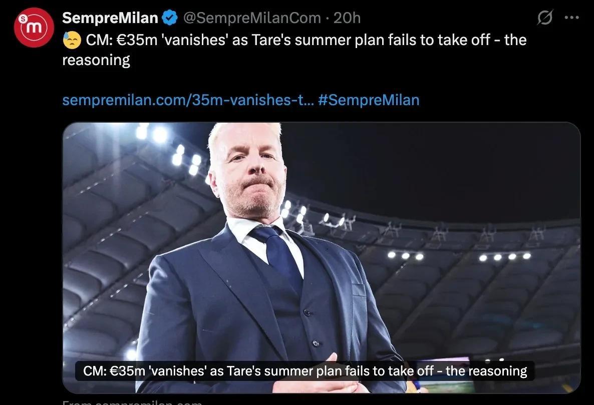 弗拉尼对米兰球员不愿意转会感到十分不满。弗拉尼会计首先说的就是本纳赛尔的转会，他