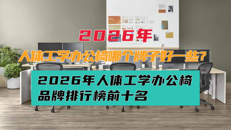 人体工学办公椅哪个牌子好一些？2026年人体工学办公椅品牌排行榜前十名