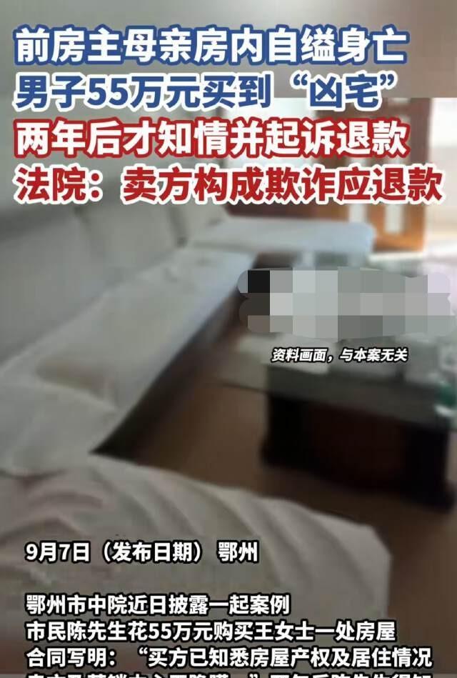 湖北鄂州，陈先生从王女士那里买了一套55万元的房子，王女士承诺房子没有任何问题。