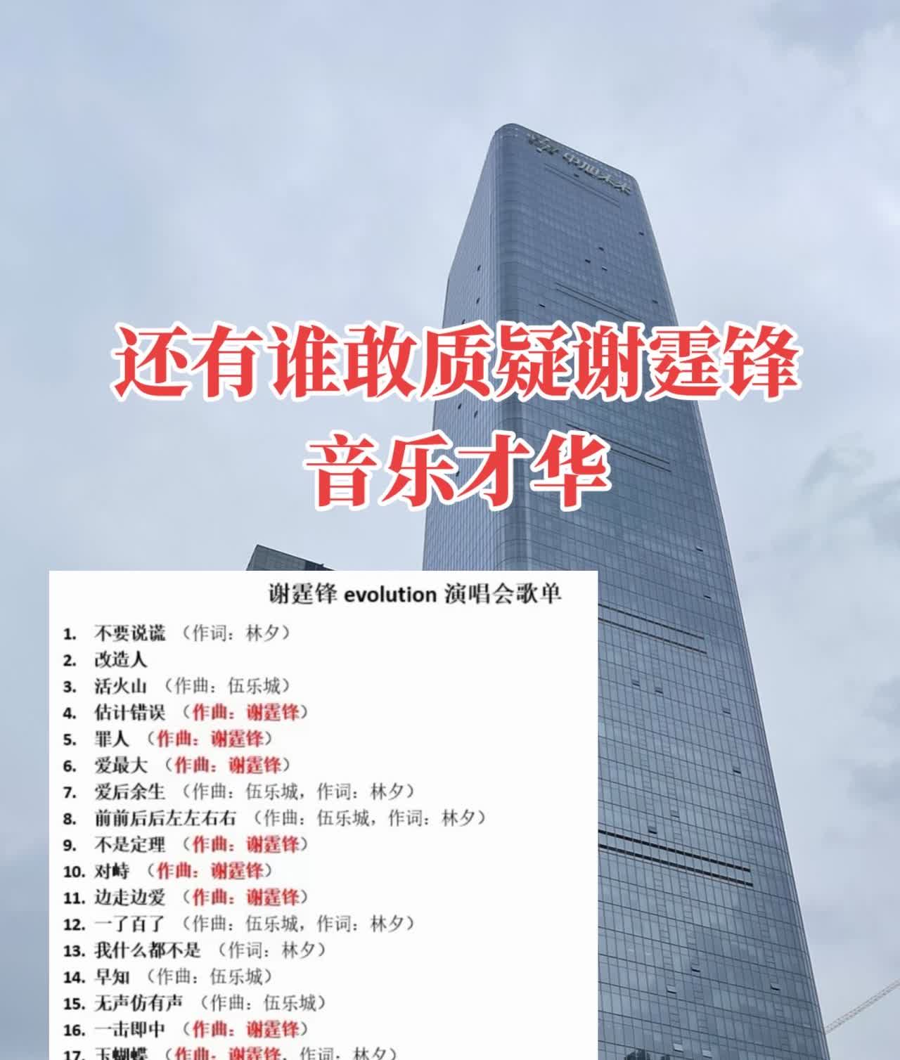 还有谁敢质疑谢霆锋音乐才华？