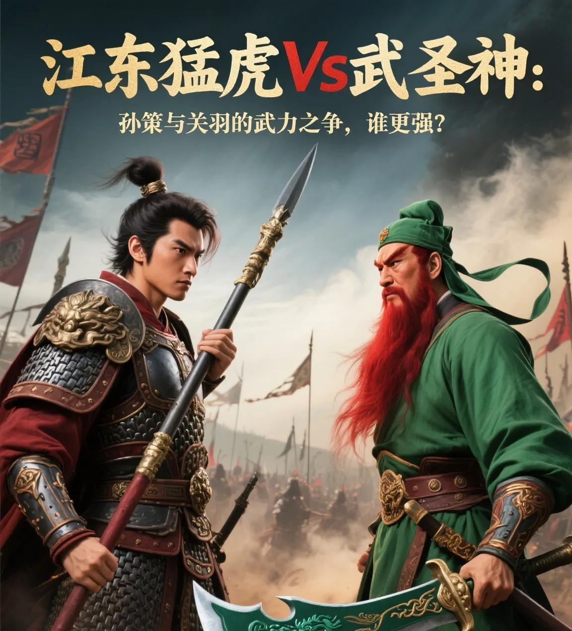 江东猛虎vs武圣：孙策与关羽的武力之争，谁更强？
“若单论沙场厮杀，关二爷三刀可