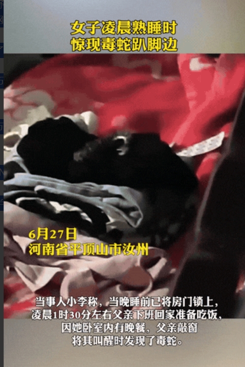 不幸中的万幸！”河南平顶山，一女子凌晨被父亲的敲窗声弄醒，正迷迷糊糊地准备下床。