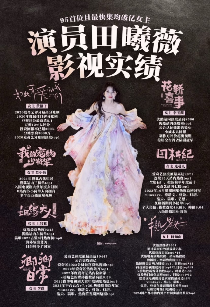 网传周也田曦薇正在接触双女主剧本，两家好像因为番位问题展开了友好交流 ​​​