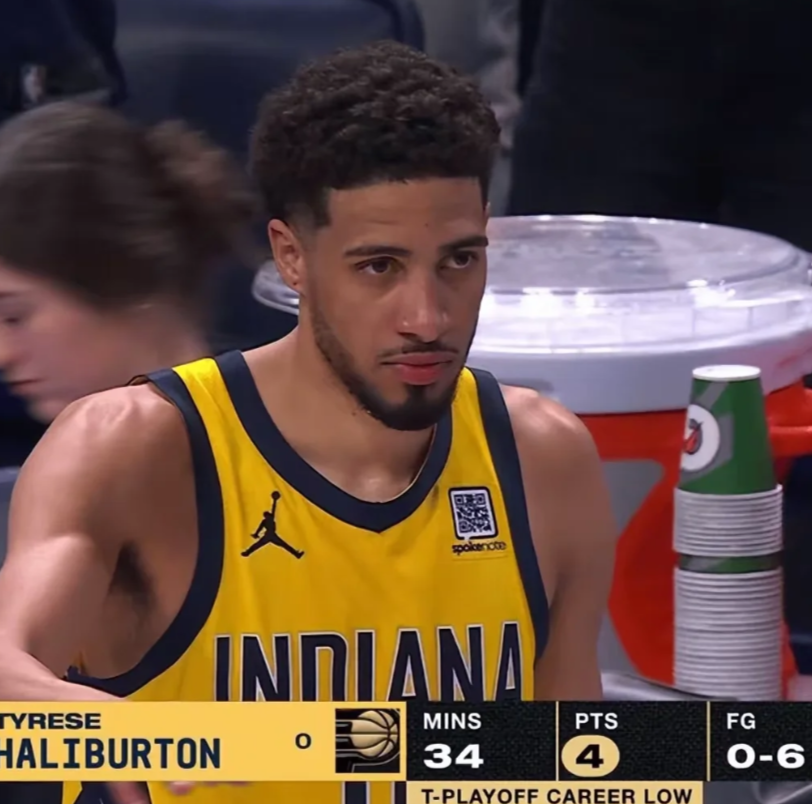 NBA总决赛G5结束！哈利伯顿6中0仅4分！

步行者总决赛G5遭遇晴天霹雳，当