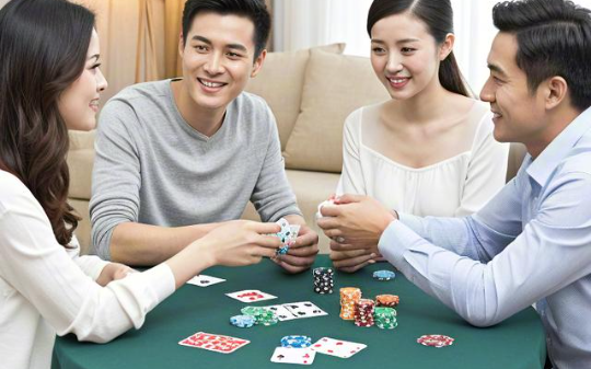 同学聚会打牌，为了炫富把车钥匙扔在桌上，问我们敢不敢跟，我看了一眼手中的牌后，决定教他做人