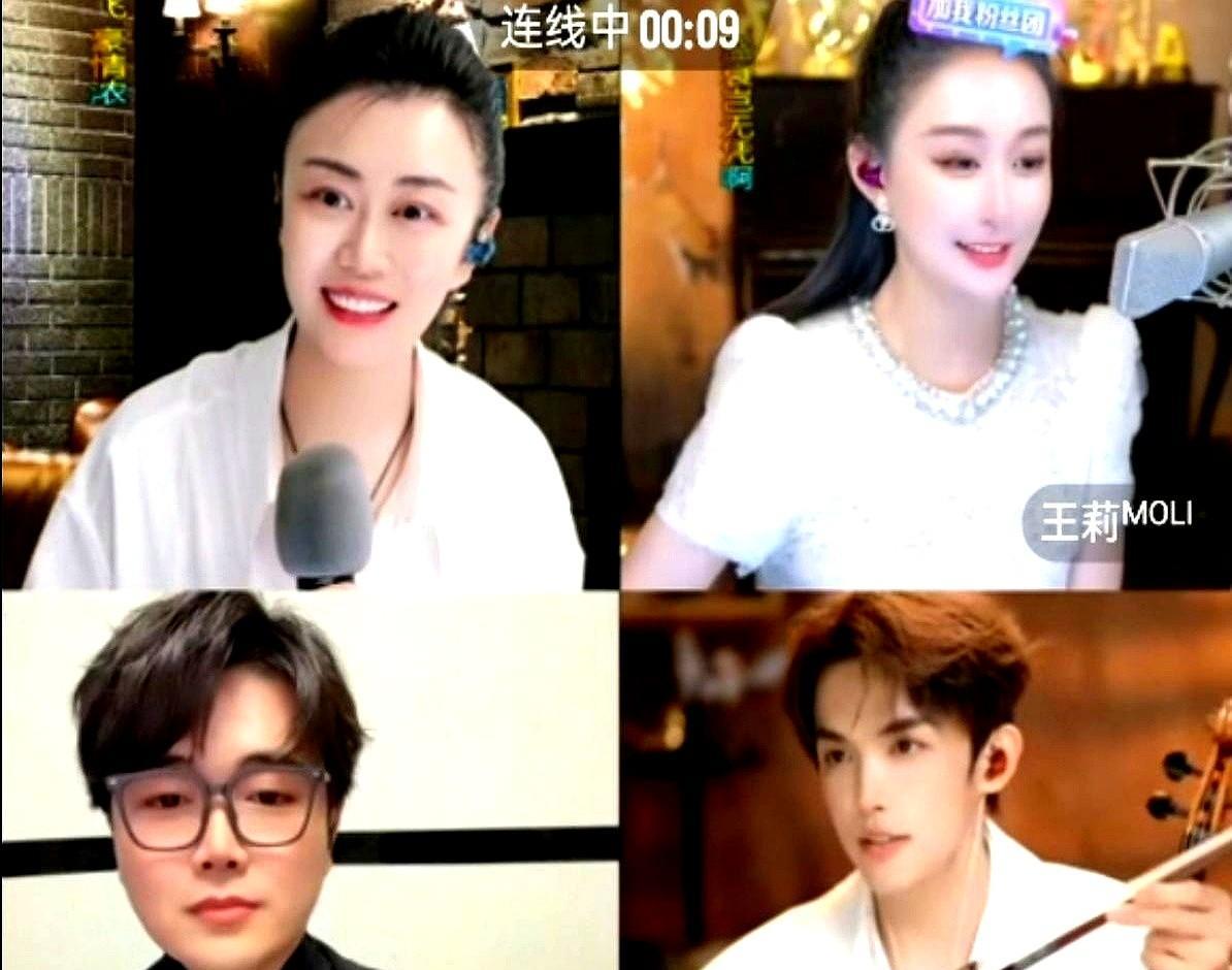 昨晚那场直播，本来已经贴好“活动取消”的白纸，结果孙媛一通电话摇人，八宫格瞬间满