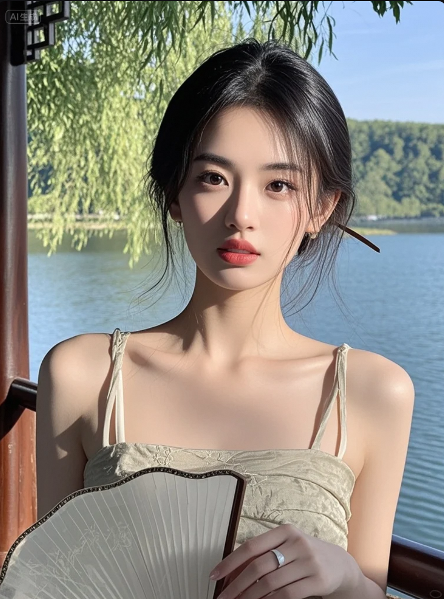 她的美，是视觉的享受，也是心灵的触动