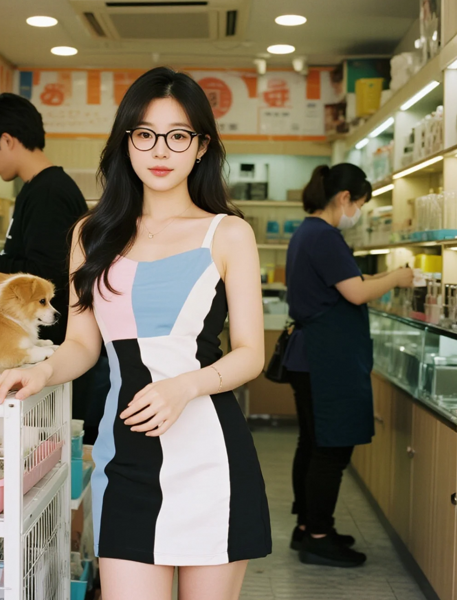 果香四溢的午后：清纯美眉水果店选购图集，清新扑面而来