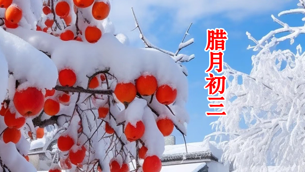 今天腊月初三，记得：“3样端上桌，福气到家来”，老传统别丢掉