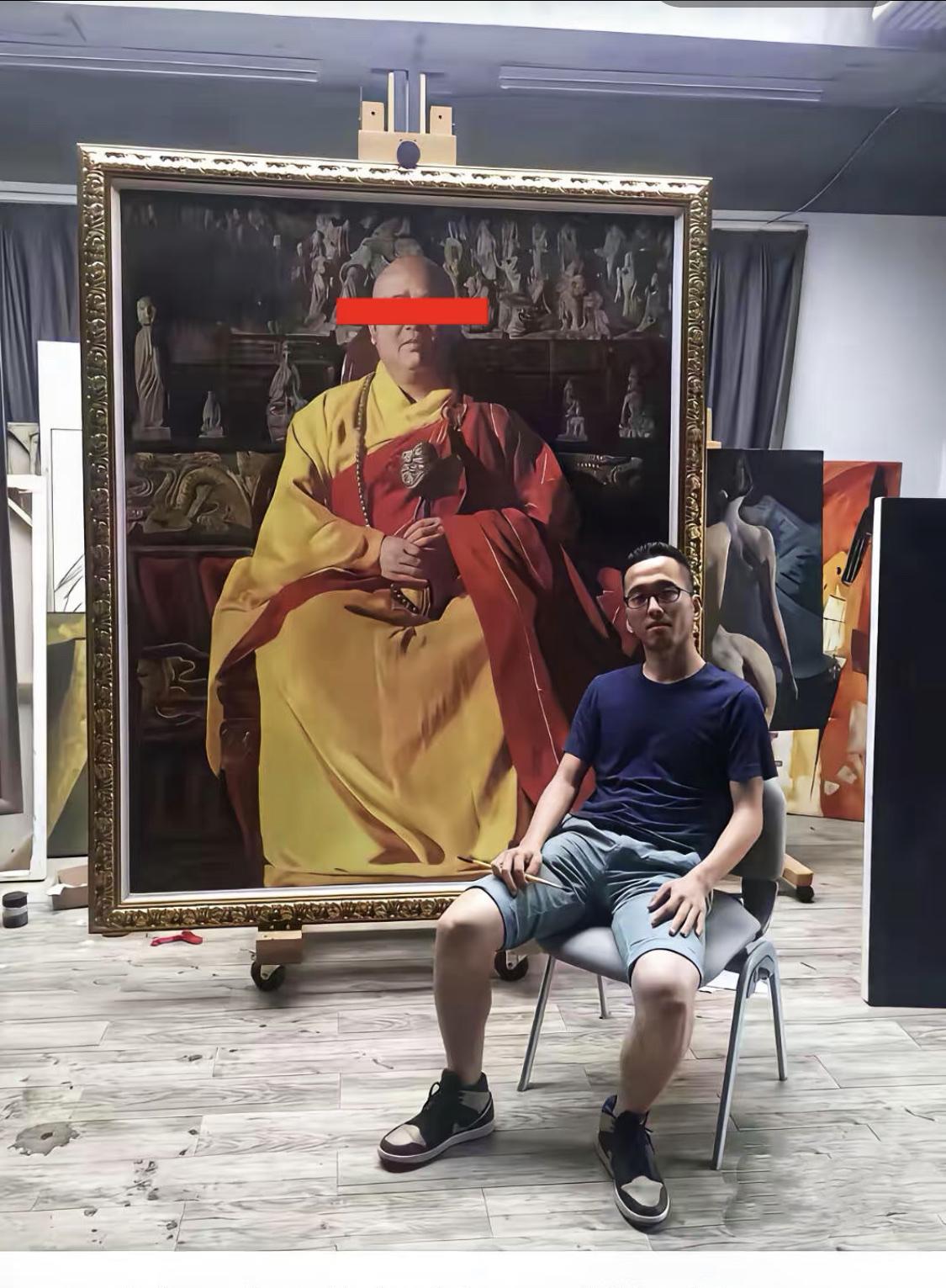 画了半年的画作刚完工，画家就觉得天塌了……
网友提供思路，让画作重新获得新生。此
