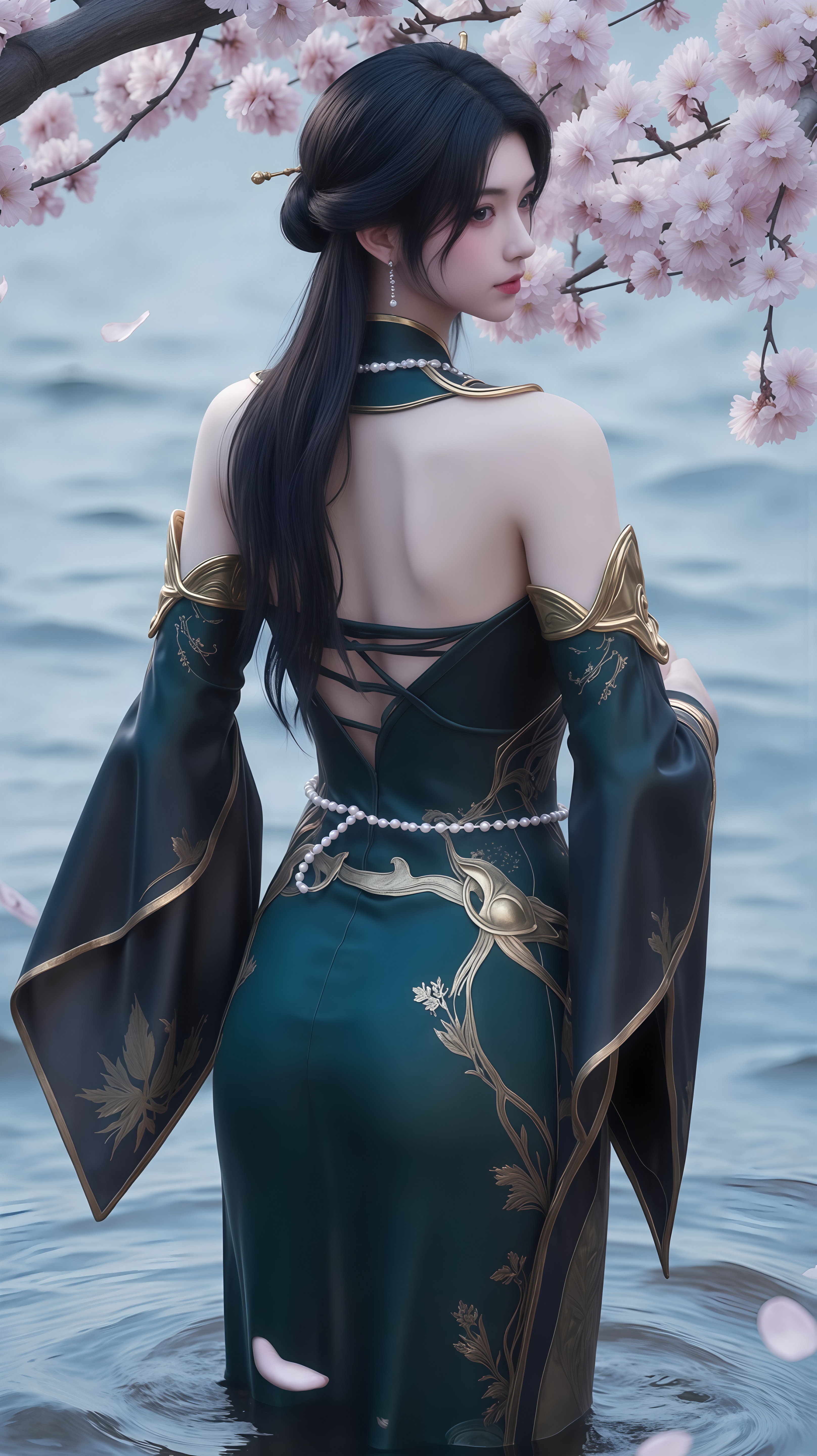 《沧元图》国漫女神AI高清手机壁纸：灭妖会成员地十三姨！