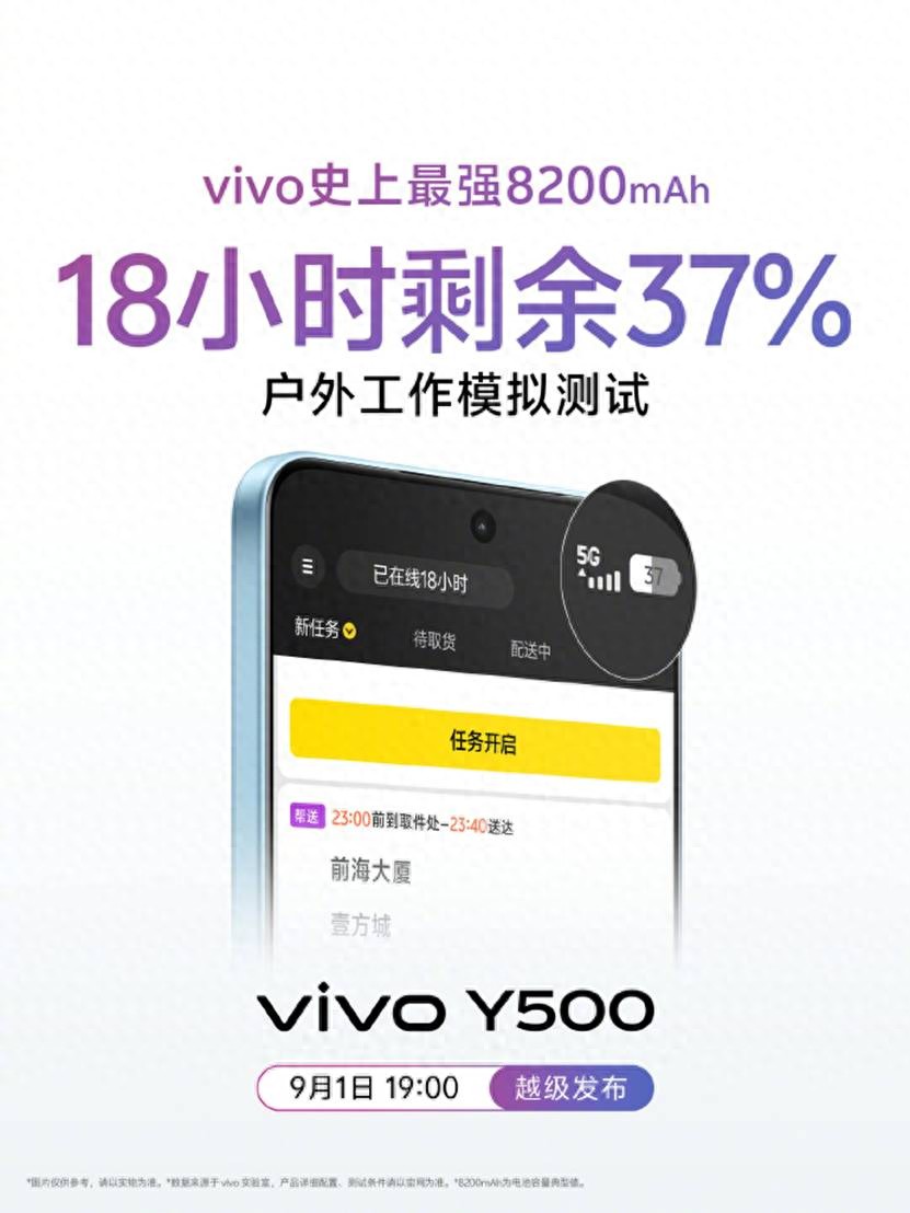 告别低电量恐惧，vivo Y500要当手机界的“耐力王”