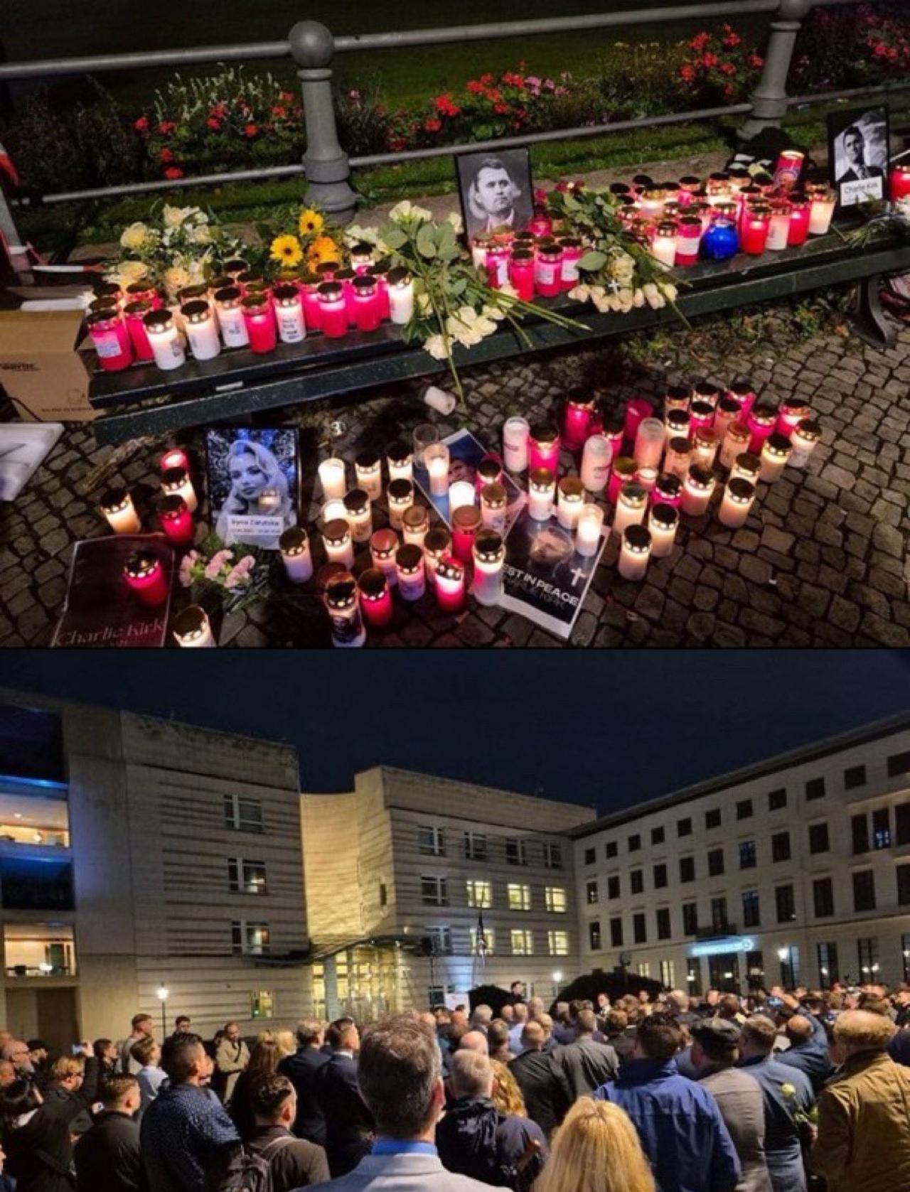 美国驻德国大使馆外
德国，这是要把孙子当到底了。比死了亲爹都难过。