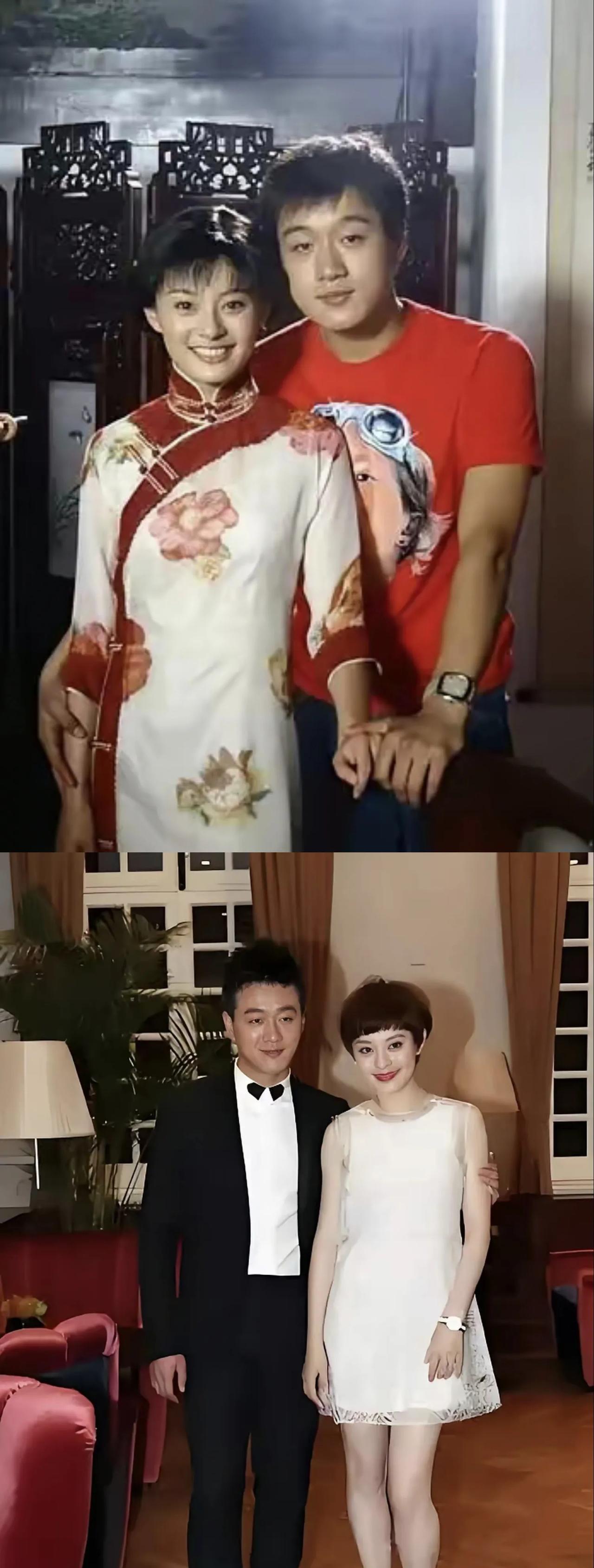 这是佟大为和孙俪不同时期的两张合影照
上图是2002年佟大为和孙俪拍摄玉观音时的