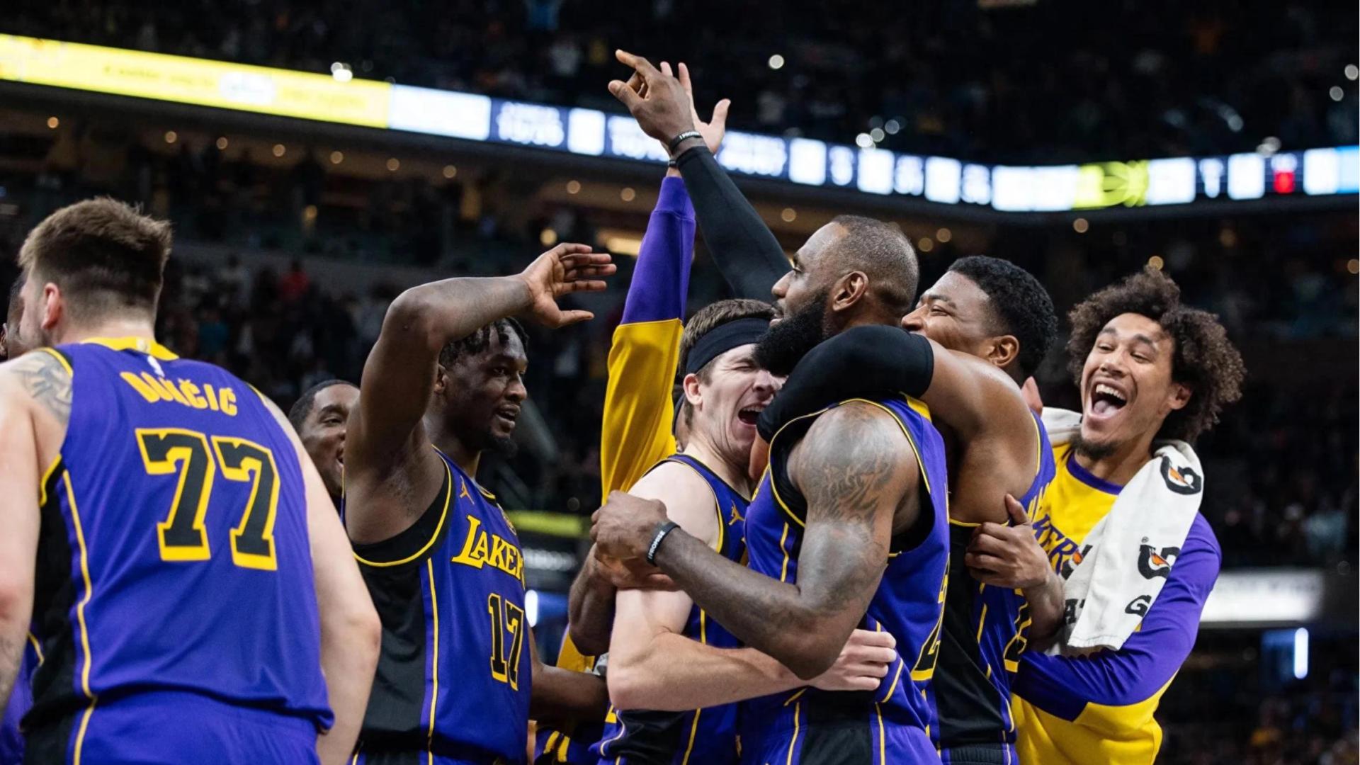 复仇之战！湖人战公牛，詹姆斯半场10+5+7，东契奇9中2，小里14分