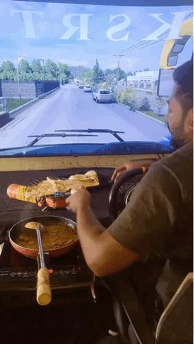 印度科目五：开车做饭[捂脸]