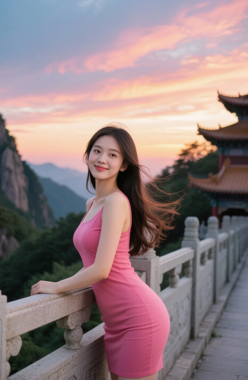 晚风知道，她倚在桥上时，心动有了形状