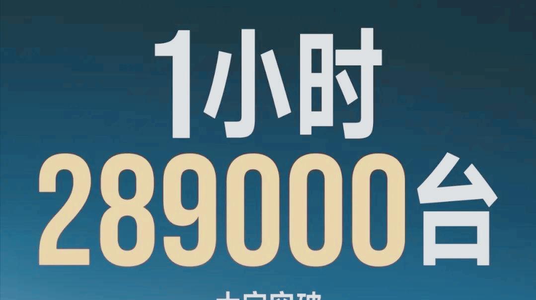 这么猛的吗？
小米YU7上巿才1小时，大定突破289000台！
这以后的销量超特