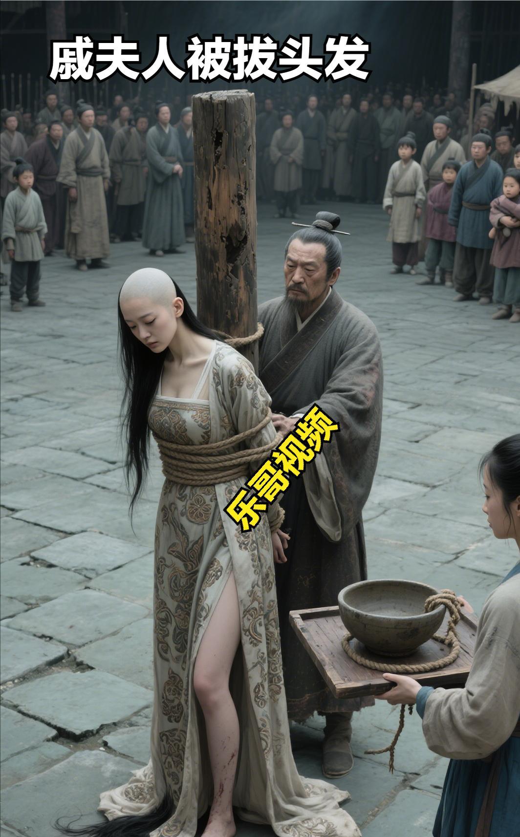 电影都不敢这么拍，
古代最惨女人，直接遭受俱五刑（割阴，断肢，盲目，损听，丢弃）