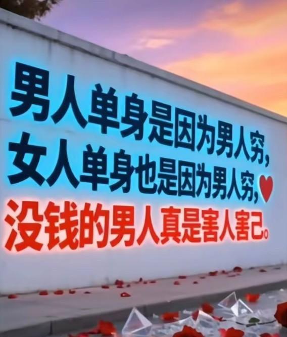 把富人都解决了，世界上不就没有穷人了
都是男人穷惹的祸
穷人占比比富人多了很多很