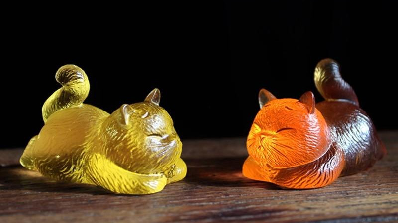 掌心琉璃猫，温柔小确幸