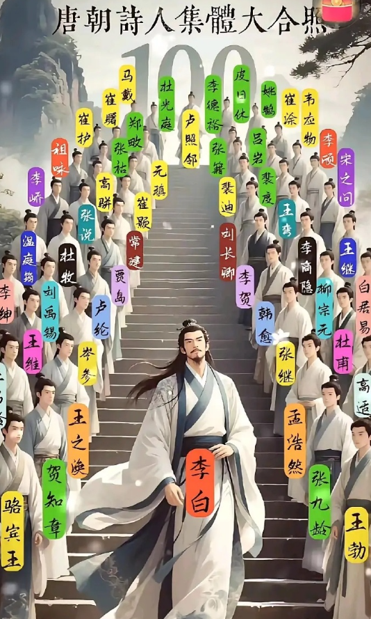 唐朝诗人地位排行榜，李白是不是当之无愧的第一? ​​​
