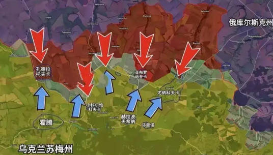 苏梅一个月恶战，乌军底牌快打光了！

苏梅战场，俄军一寸寸抹平战线，宣告乌军苦战