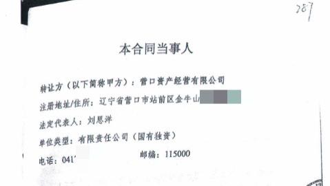 40家企业几十亿资产1875万被抄底？营口企业家实名举报牵出多重疑云，法律底线不容触碰