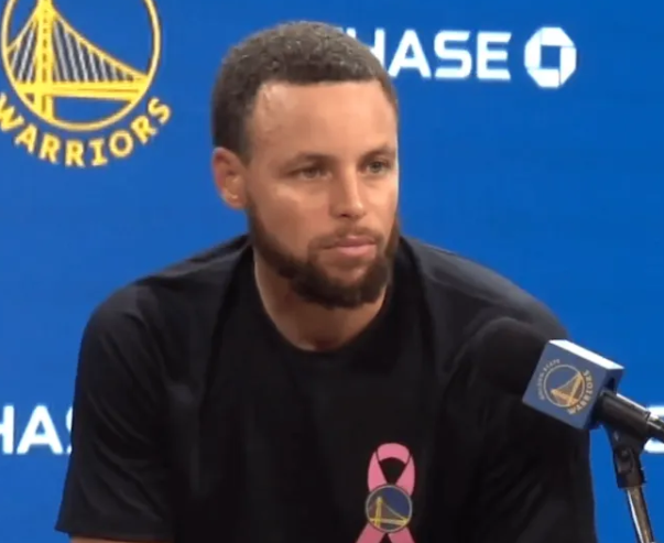 NBA常规赛，勇士118-107战胜太阳。
赛后，斯蒂芬-库里接受了记者的采访，