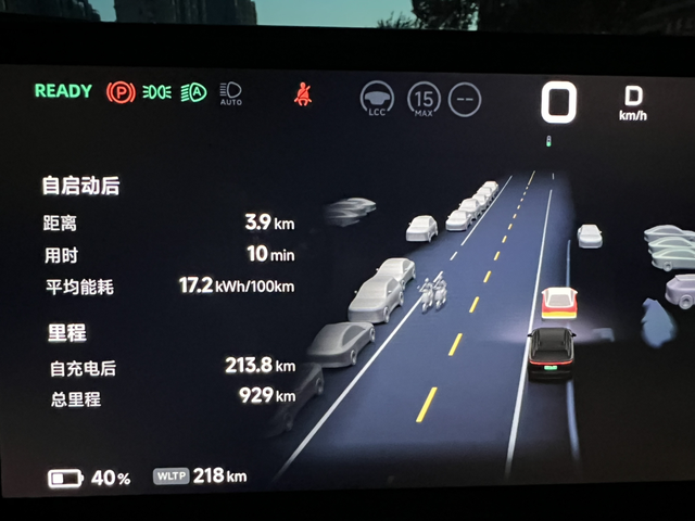续航有点夸张
小鹏超充充满100%，wltp550公里，现在行驶了214公里，4