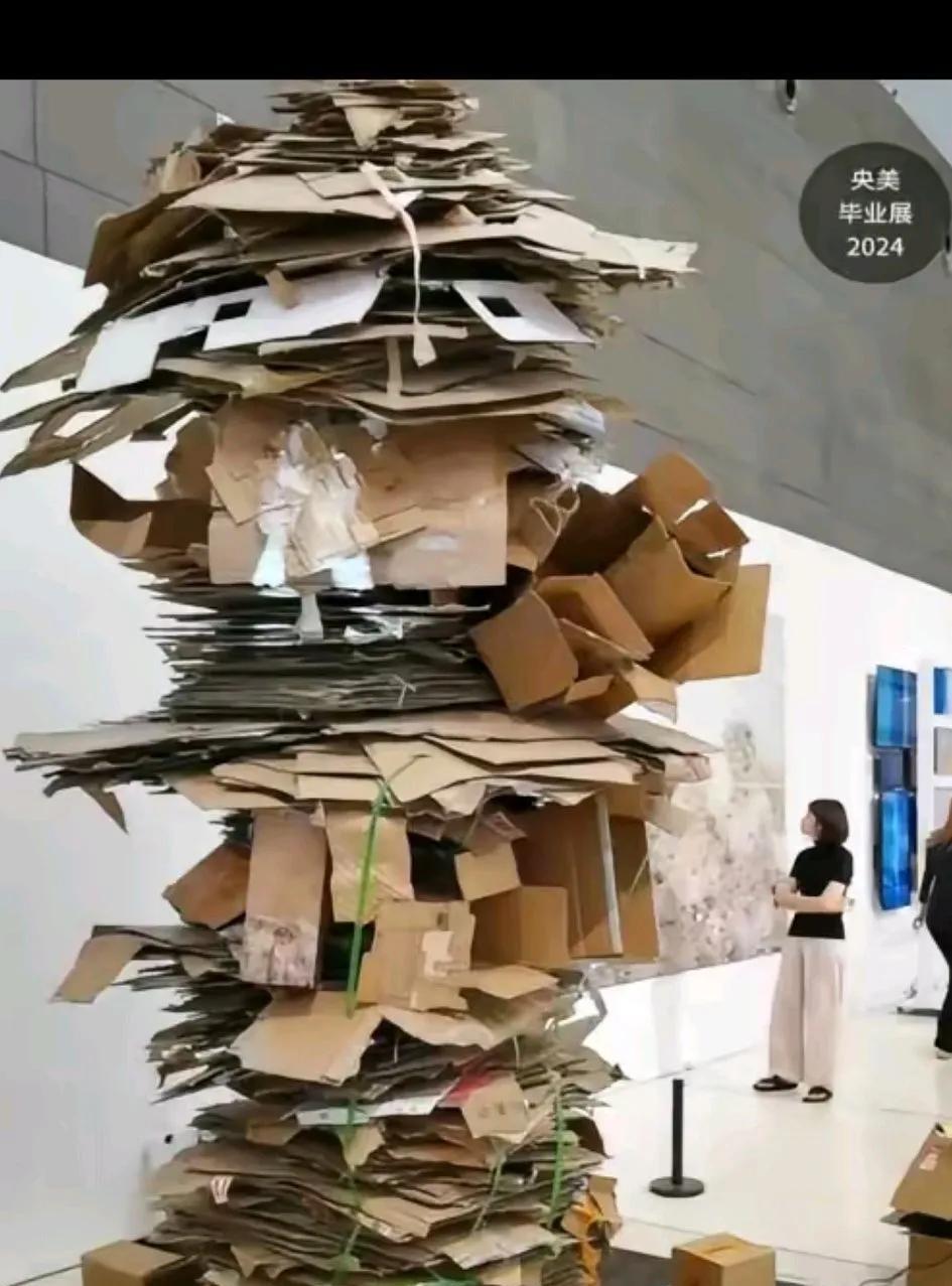 这是花2万创作的艺术品？
这是捡了一个月的废品吧！
这明明就是一个垃圾堆嘛！
我