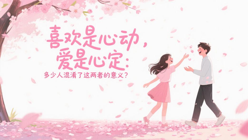 喜欢是心动，爱是心定：多少人混淆了这两者的意义？