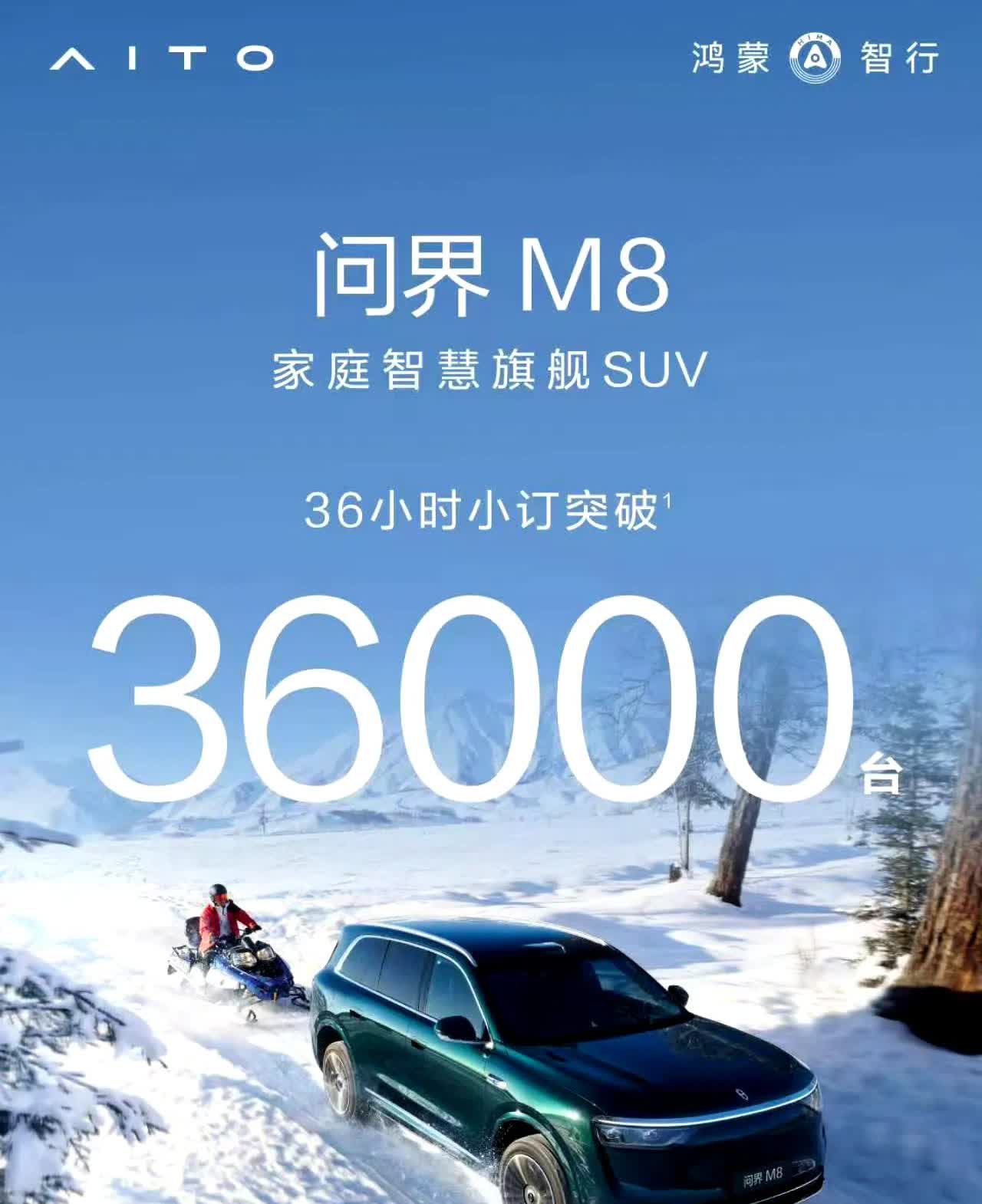 问界35小时小订突破36000台，余承东总这波牌出得猛啊！问界全系对标理想，不知