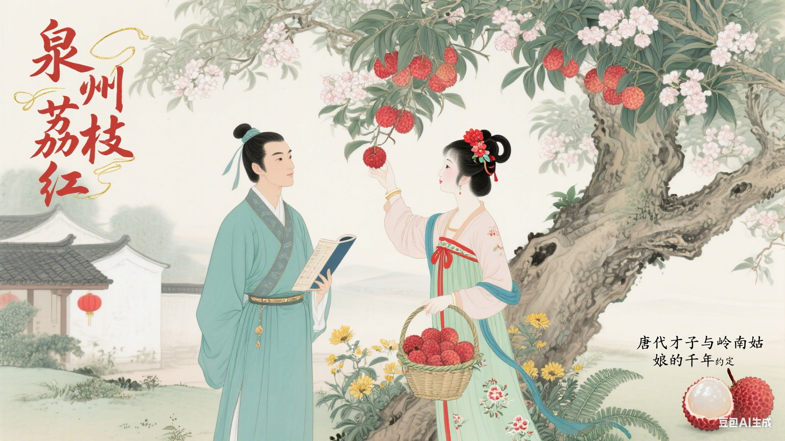 泉州荔枝红：唐代才子与岭南姑娘的千年约定，藏在一颗果子里