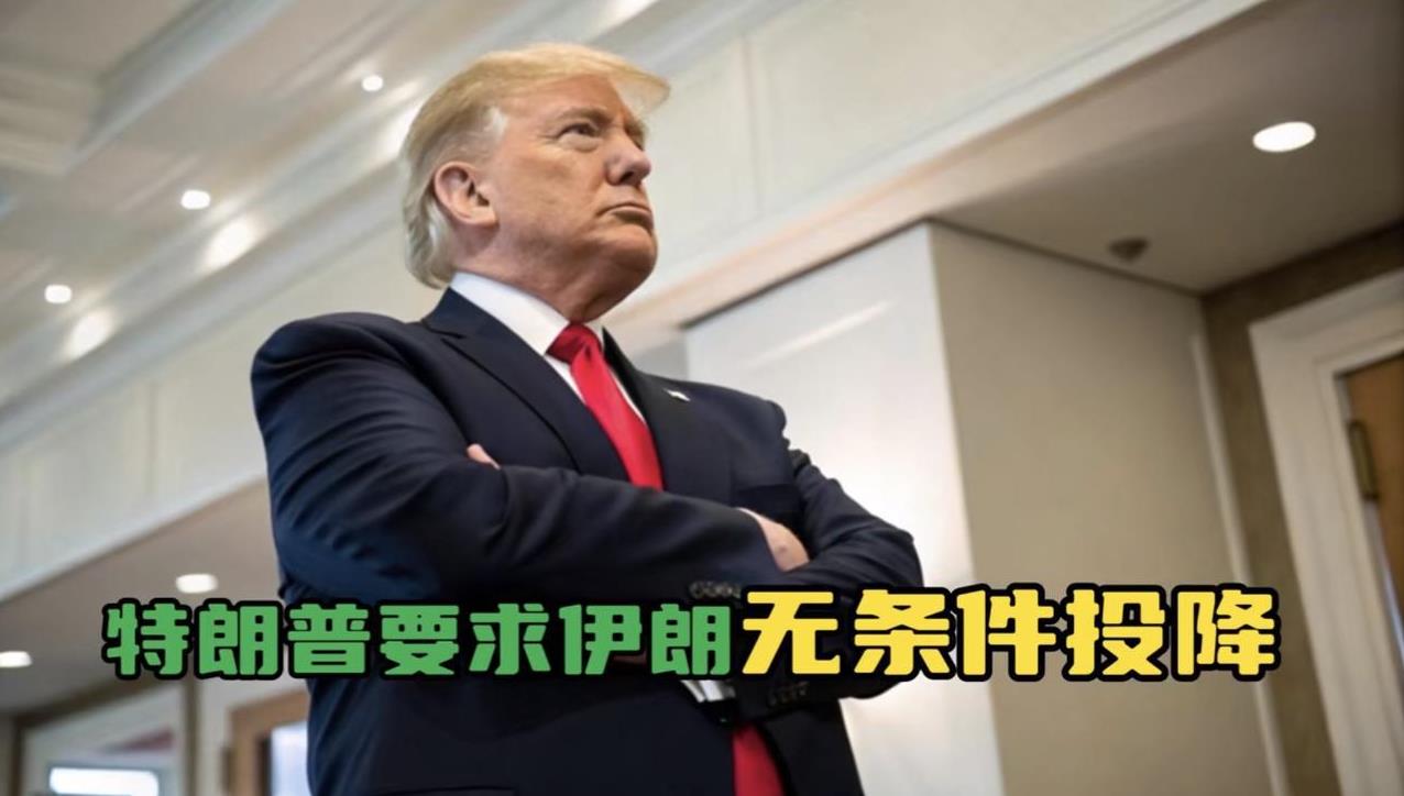 美国不下场，以色列打不过伊朗。美国总统向伊朗喊话，要求伊朗必须无条件投降，并表示
