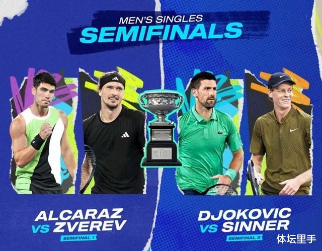 3-0！澳网重现13年前经典场面：前四种子会师男单四强，卫冕冠军迎战十冠王