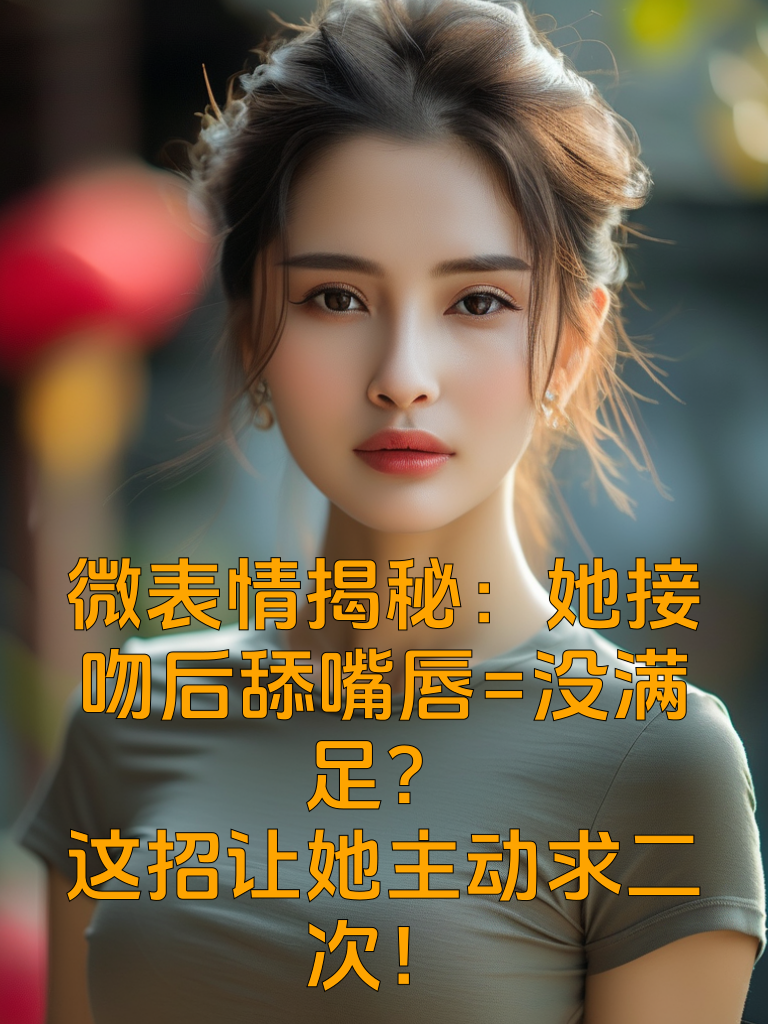 微表情揭秘：她接吻后舔嘴唇=没满足？这招让她主动求二次！