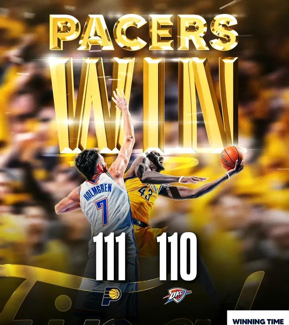 魔法再临！总决赛G1哈利绝杀步行者逆转雷霆。
NBA总决赛今天上午开战，雷霆作为