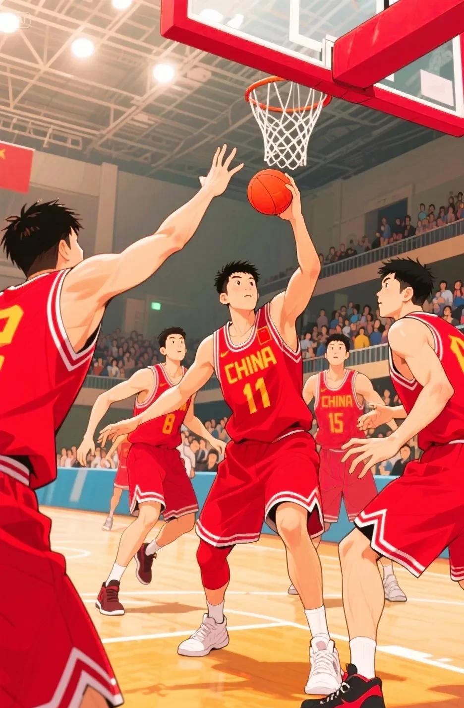 #男篮世界杯# 央视直播：U19男篮世界杯今天开打，小组赛中国VS加拿大，首战即