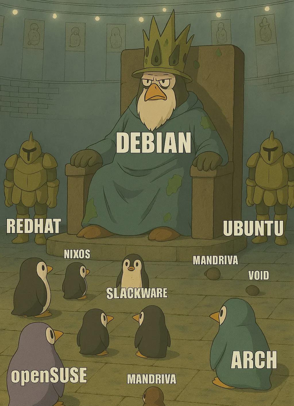 Debian称霸指日可待？

自从几年前迁移至Debian后，便对其爱不释手