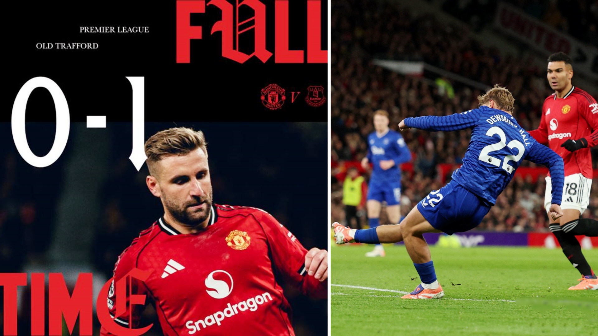 英超：曼联主场0-1负于十人埃弗顿，3轮不胜以18分排名第十位。
盖耶内讧掌掴队