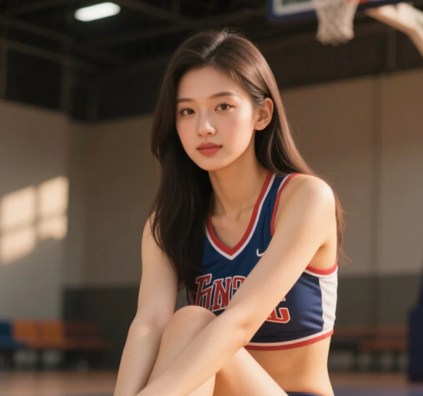 你觉得我这个pose像不像专业的篮球宝贝？