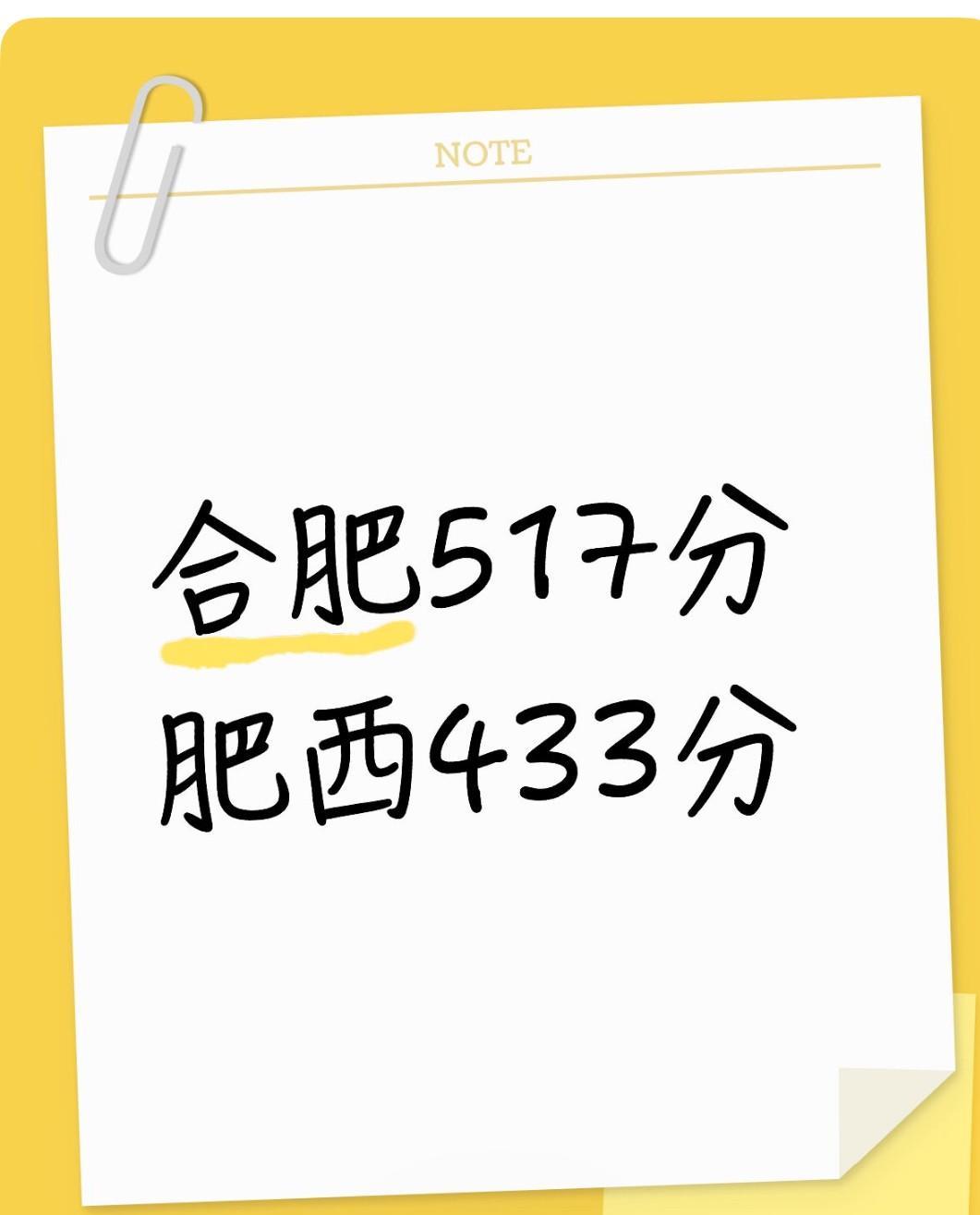 天呐那么低？2025年合肥普通高中录取分数线公布——517分，比去年的562分低