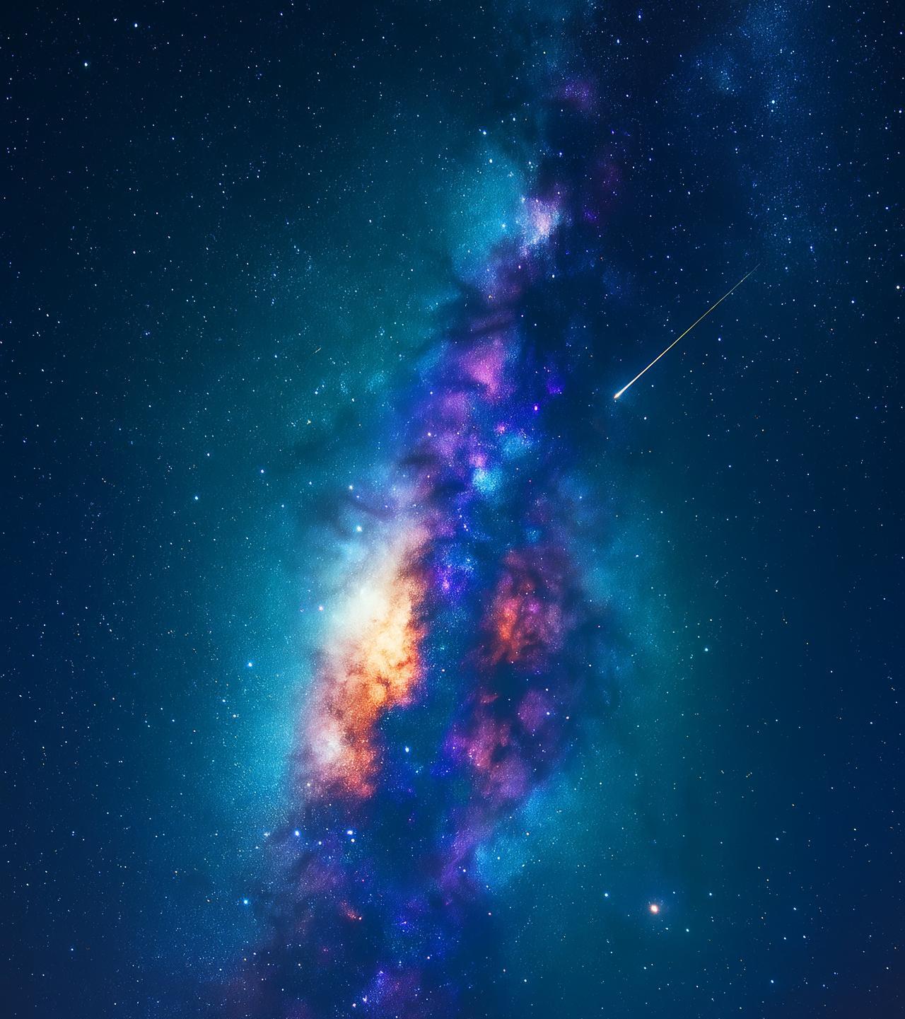 当流星邂逅银河